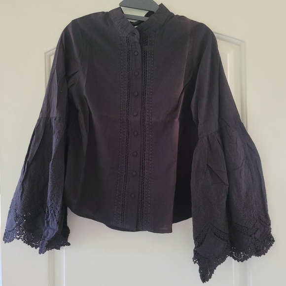 New Auguste Starlight Dancer Angel Black Blouse XS - Picture 15 of 16